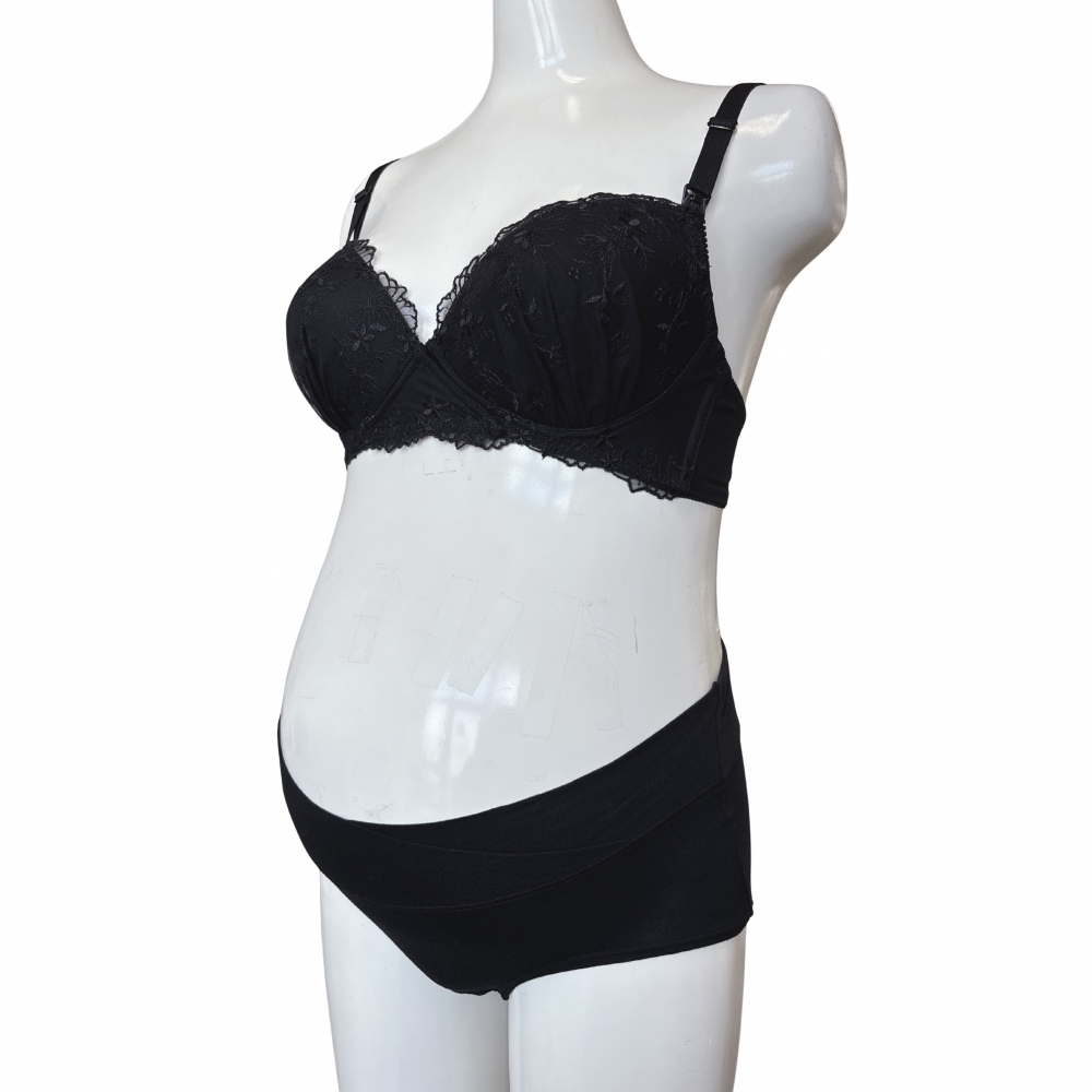 チュールレース ブラ&ショーツ ブラック×M MU ベビーザらス限定  チュールレース ブラ&ショーツ ブラック×M MU ベビーザらス限定
