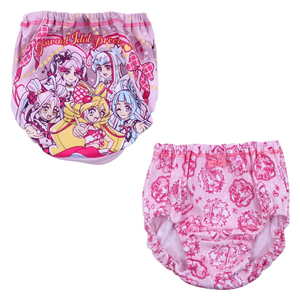 キミとアイドルプリキュア ラメ使い2枚組ショーツA ピンク×110cm