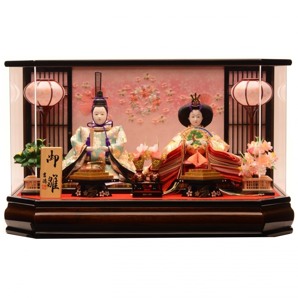 【雛人形】ケース飾り 親王飾り「格子に霞桜六角アクリル」 (322135)ひな人形 ひな祭り おしゃれ トイザらス・ベビーザらス限定【メーカー直送】 【雛人形】ケース飾り 親王飾り「格子に霞桜六角アクリル」 (322135)ひな人形 ひな祭り おしゃれ トイザらス・ベビーザらス限定【メーカー直送】