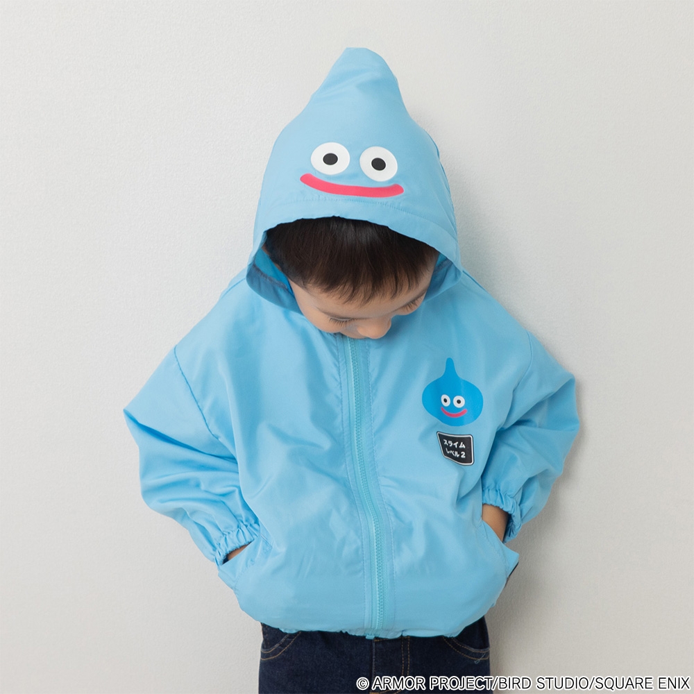 ドラクエベビー&キッズ スライムなりきりパーカー(ブルー×100cm) ドラクエベビー&キッズ スライムなりきりパーカー(ブルー×100cm)