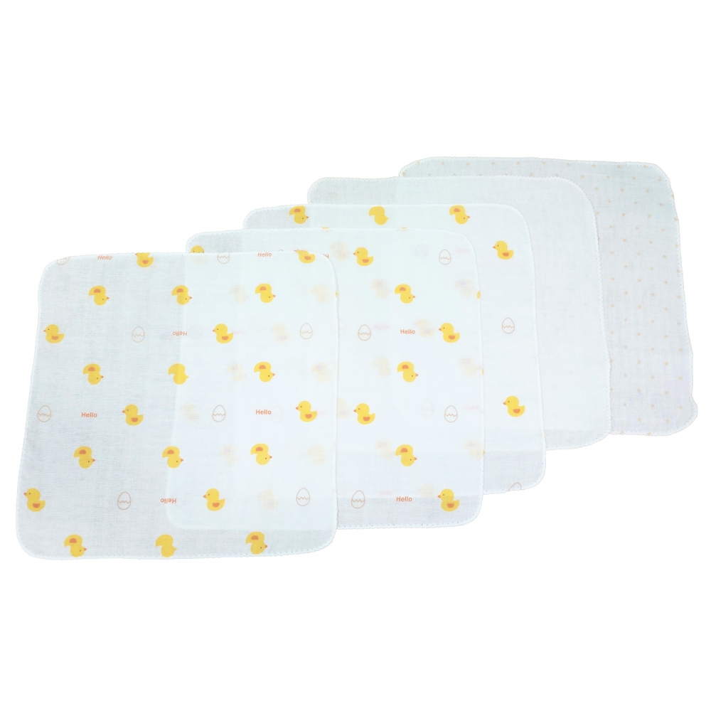 日本製 ガーゼハンカチ5枚入り ひよこ柄 イエロー ベビーザらス限定 日本製 ガーゼハンカチ5枚入り ひよこ柄 イエロー ベビーザらス限定