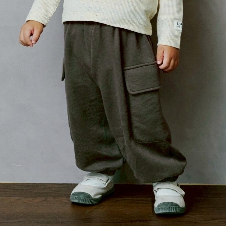 【ブラックフライデー】sophitica 裏カーゴパンツ グレー×90cm 【ブラックフライデー】sophitica 裏カーゴパンツ グレー×90cm