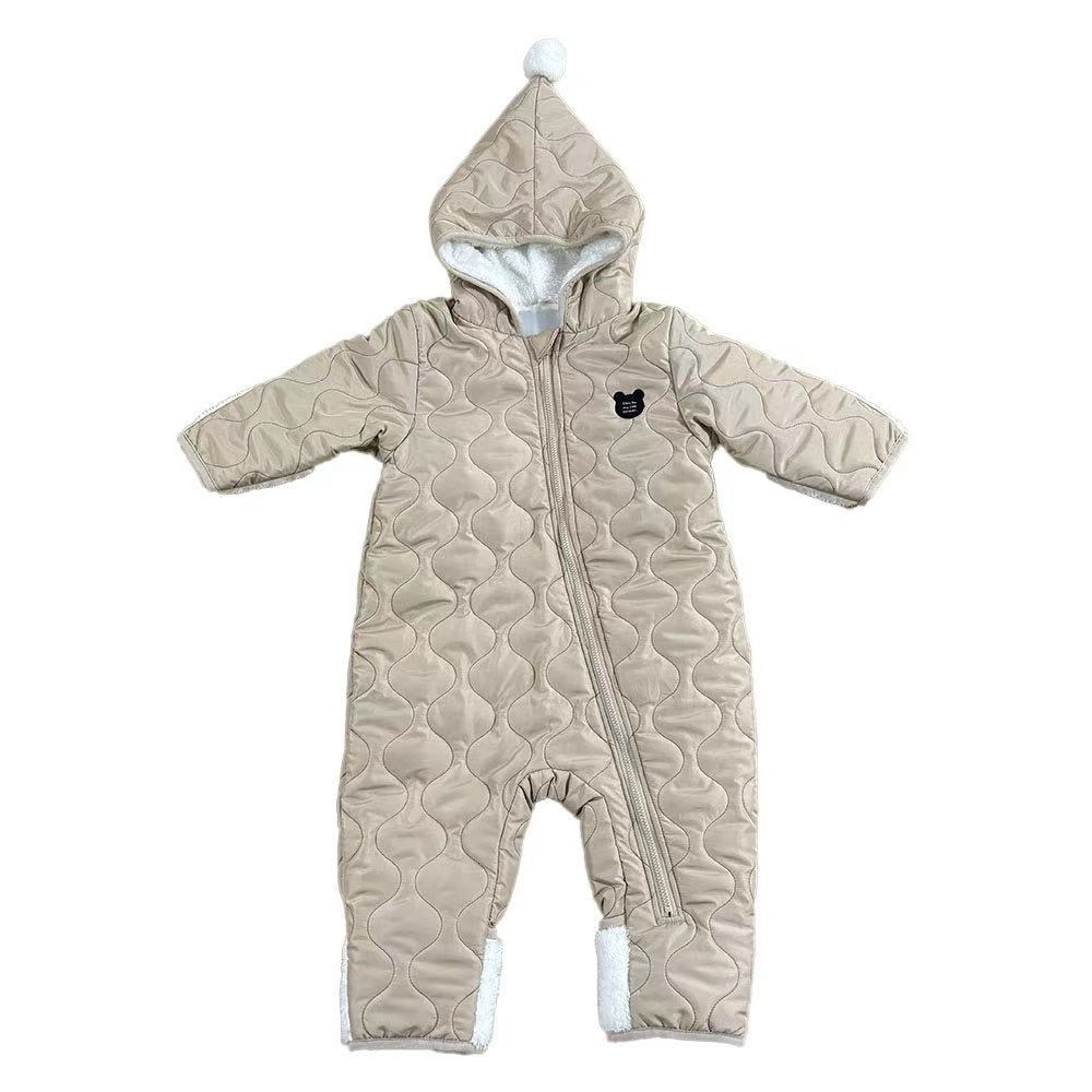 ジャンプスーツ ヒョウタン柄 ミディアムベージュ×70cm ベビーザらス限定