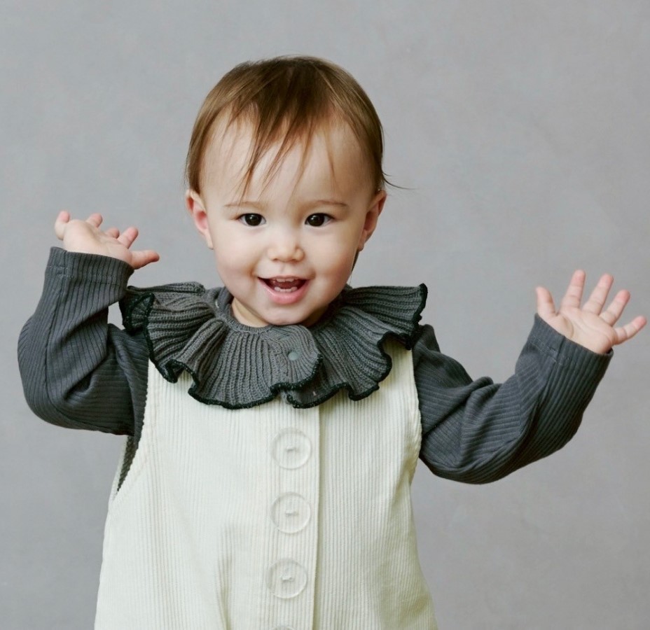 ローリーズファームベビー リブスタイ(グレー×80cm) ベビーザらス限定 ローリーズファームベビー リブスタイ(グレー×80cm) ベビーザらス限定