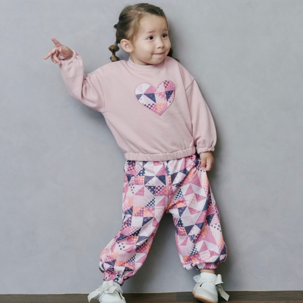 【ブラックフライデー】sophitica キルトパチワ柄セットアップ ピンク×90cm 【ブラックフライデー】sophitica キルトパチワ柄セットアップ ピンク×90cm