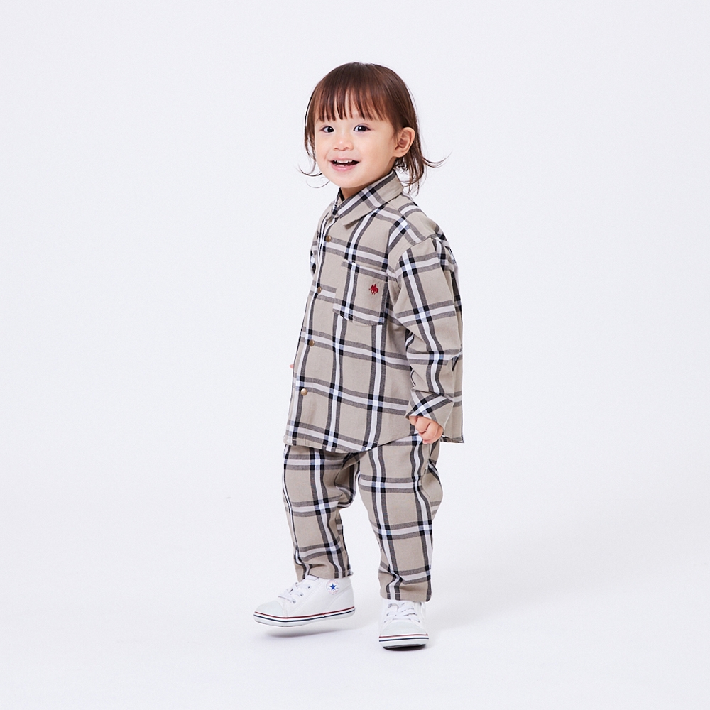 POLO BCS チェックパンツ ベージュ×90cmベビーザらス限定 赤ちゃん 出産準備 出産祝い ベビー服 子供服