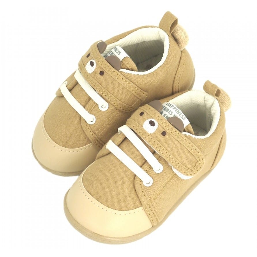 ●ワンベルトシューズ くま(ミディアムベージュ×14.0cm) ベビーザらス限定
