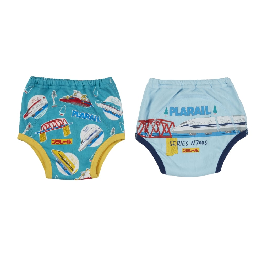 PLARAIL プラレール 2枚組トレーニングパンツ 3層 グリーン×95cm ベビーザらス限定