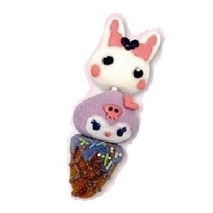 サンリオキャラクターズ×ほっぺちゃん 串マシュマロ クロミ お菓子 サンリオキャラクターズ×ほっぺちゃん 串マシュマロ クロミ お菓子