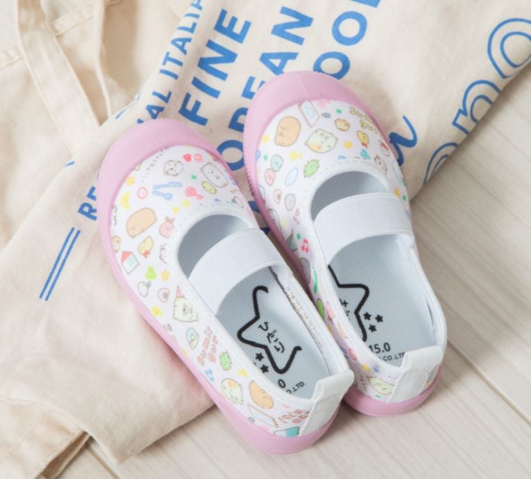 すみっこっぐらし 上履き ピンクx17cm ベビーザらス限定