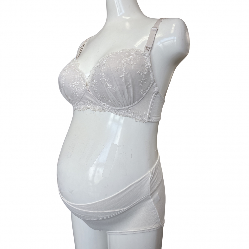 チュールレース ブラ&ショーツ ナチュラル×M MU ベビーザらス限定 チュールレース ブラ&ショーツ ナチュラル×M MU ベビーザらス限定