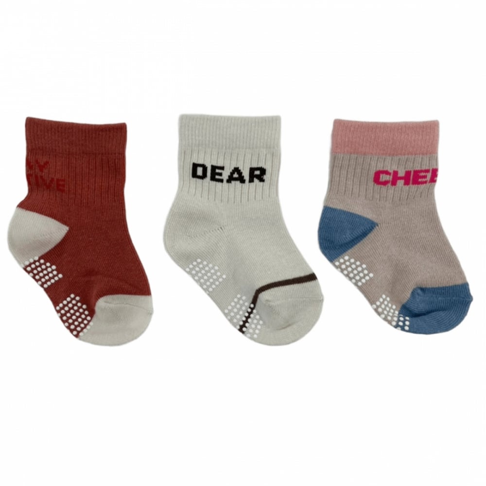 ビッグロゴ ロークルーソックス 3P