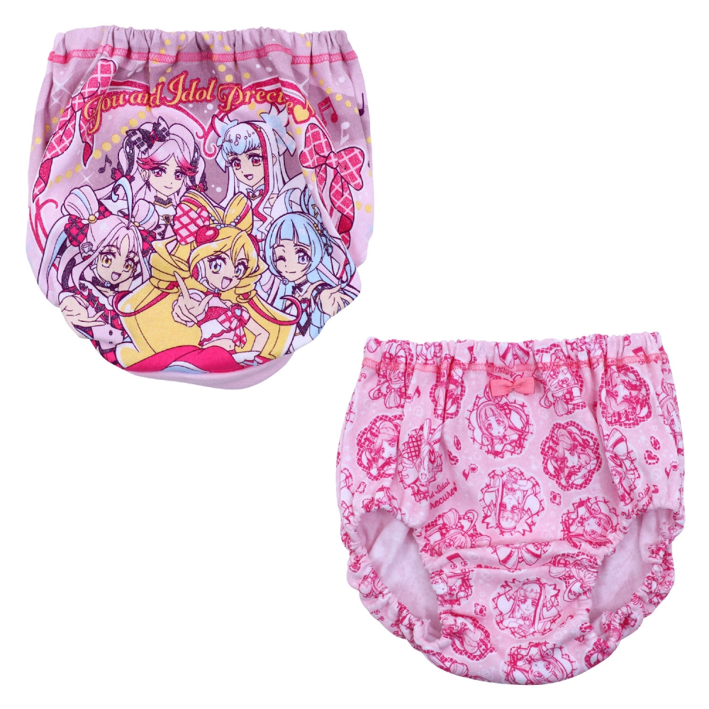 キミとアイドルプリキュア ラメ使い2枚組ショーツA ピンク×100cm