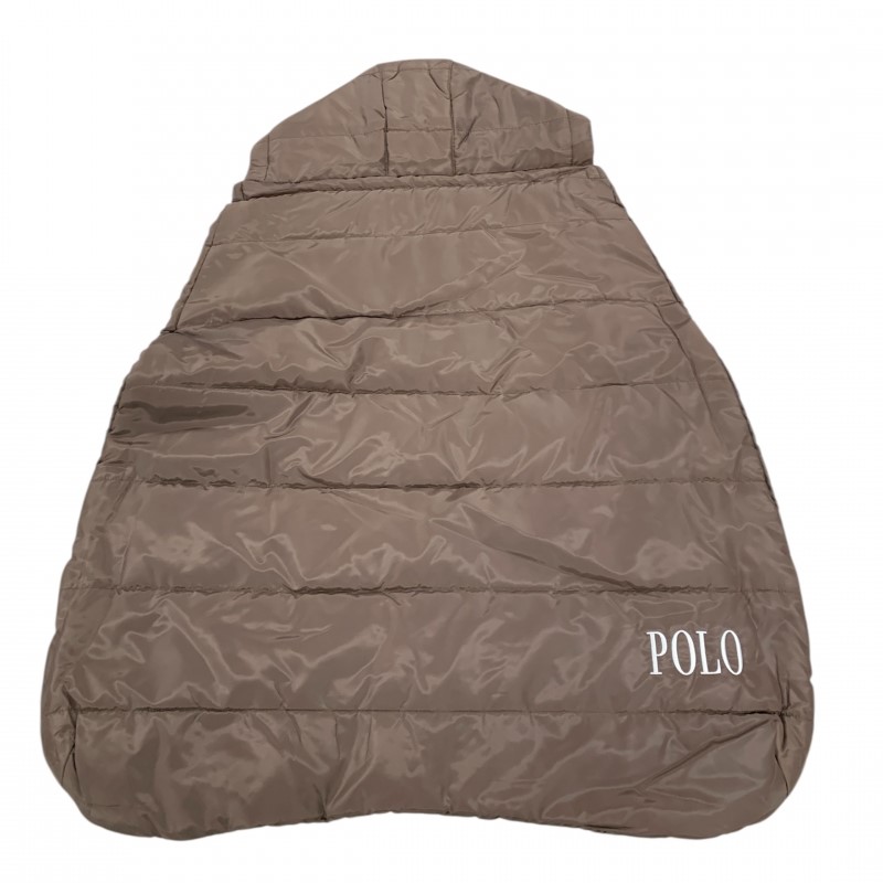 【ブラックフライデー】POLO BCS 抱っこ紐ケープ 中綿 裏地フリース ブラウン×FREE